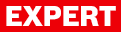 紅色EXPERT標誌在白色背景上，清晰而有力的字體。